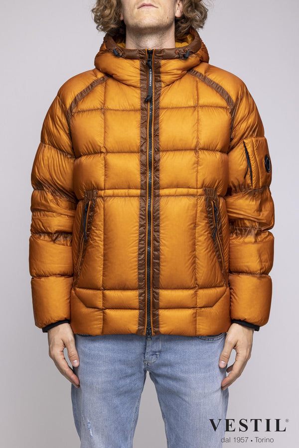 down jacket - fixed hood - arm lens