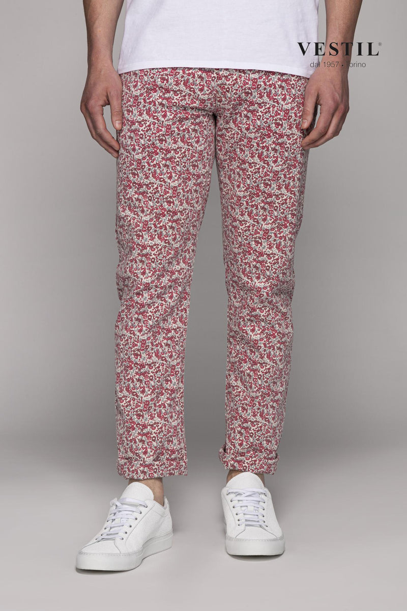 13 america pocket, slim fit, stretch, flower pattern