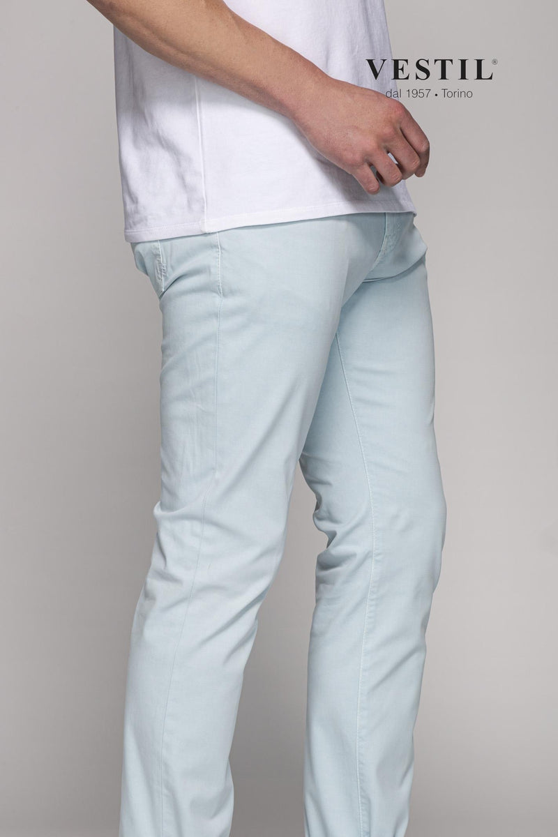 PT05, trousers, light blue, man