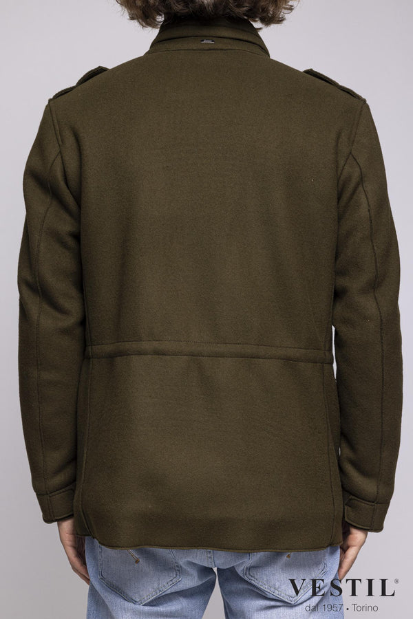 MEN'S HERNO JACKET, FIELD JACKET, MILITARY GREEN