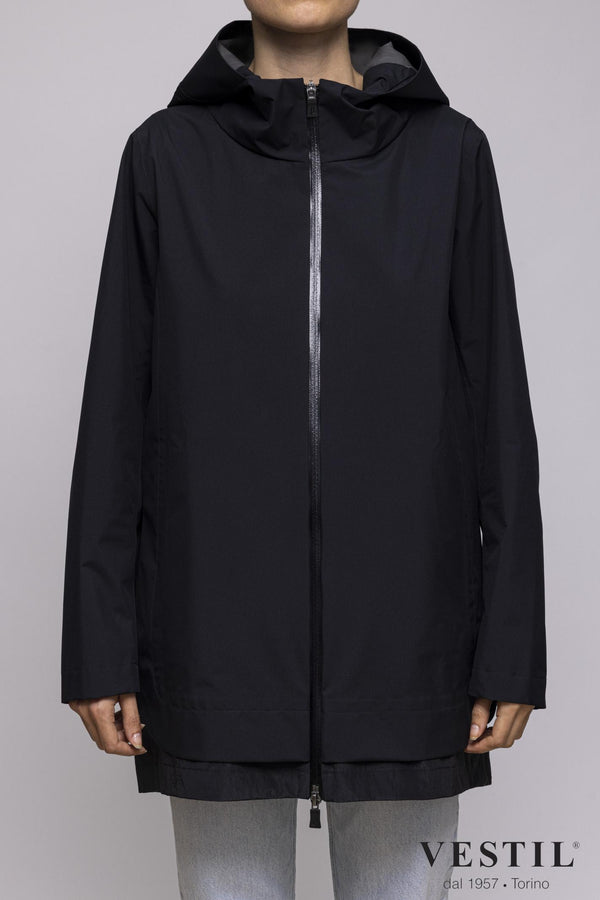 WOMEN'S HERNO JACKET, LAMINAR COUTURE ENGINEERING, BLACK