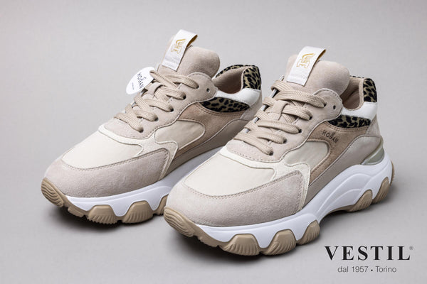 Hogan, sports shoe, beige, women