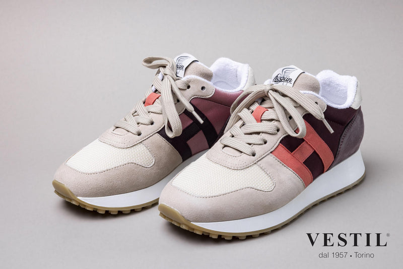 Hogan, sports shoe, beige, women