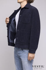 buttons - patch pocket - work jacket - straight bottom