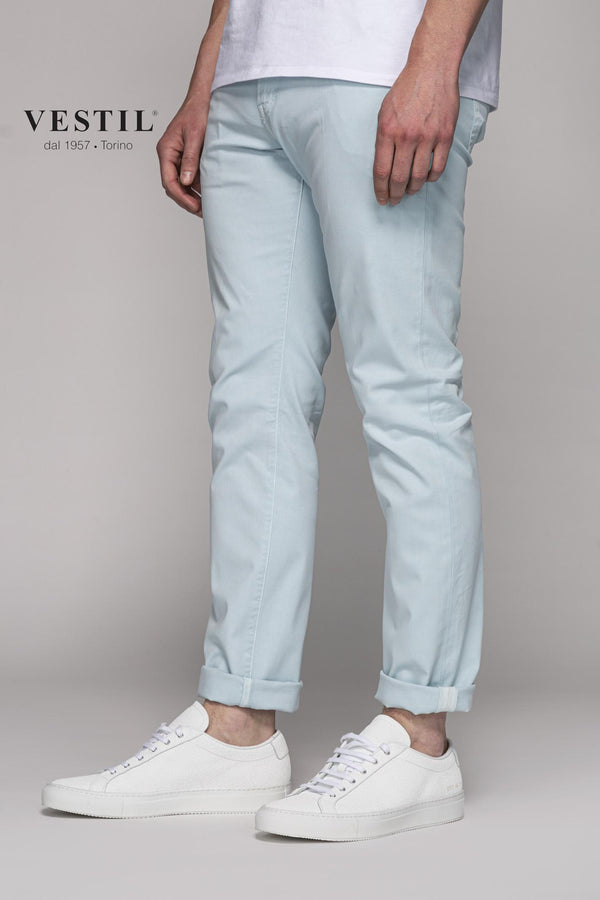 PT05, trousers, light blue, man