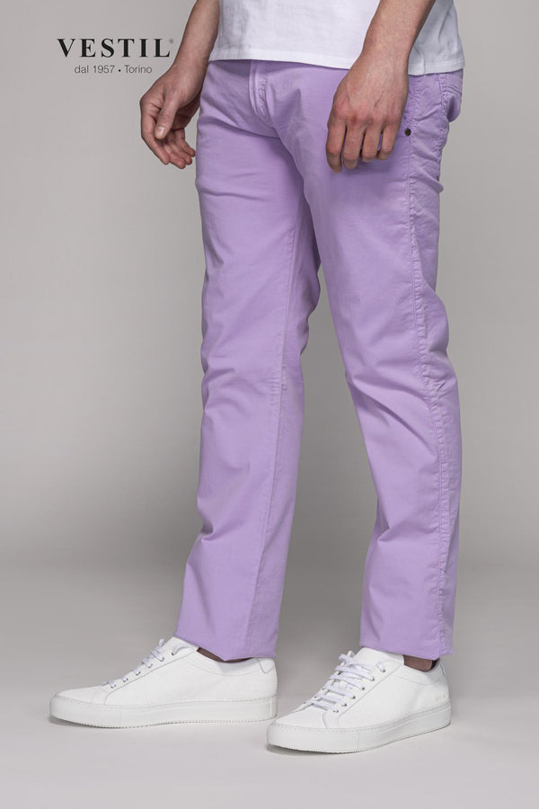ROGERS, Lilac men's trousers