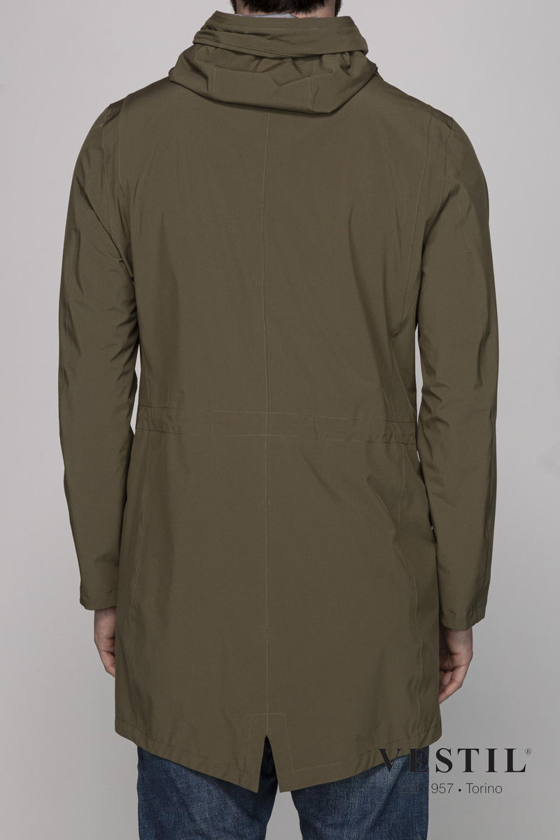 SHIBUYA, men's military green jacket