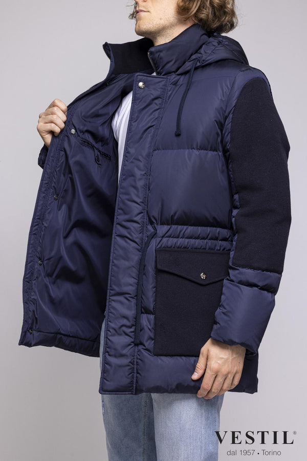 HERNO MEN'S JACKET, GLOB MODEL, BLUE