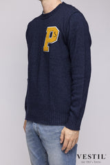 PRESIDENT'S Maglia Uomo 542CB03 WOOLBLENDPATCHDENIM PRESIDENT'S 