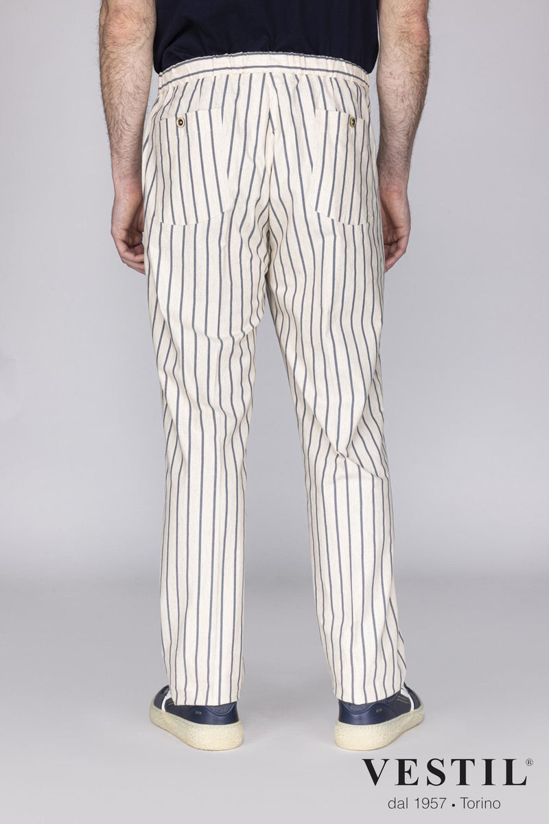 PT01 striped patterned men's trousers 0000082386