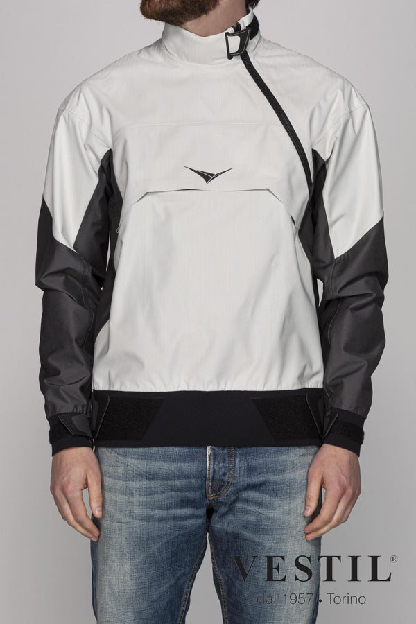 SEASE, jacket, white and grey, man