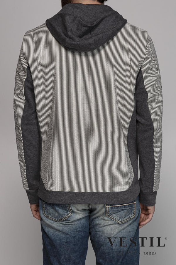 SEASE, jacket, gray and white, man