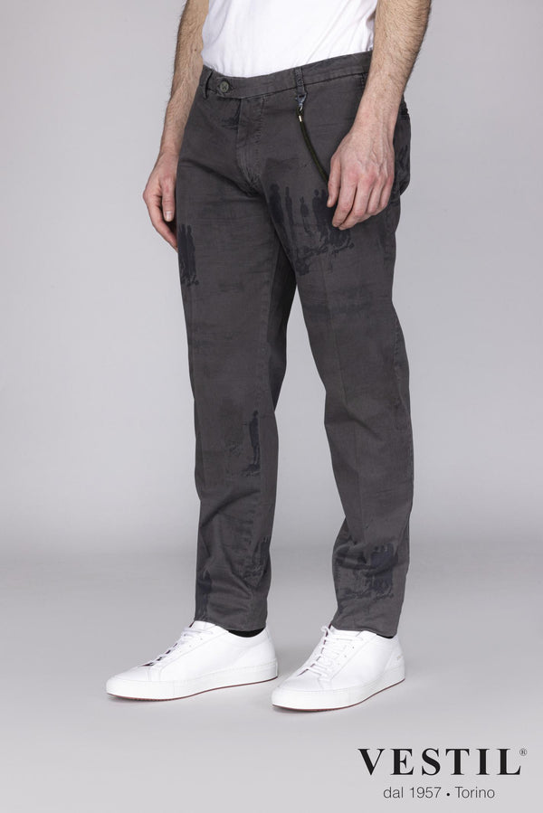 Berwich dark brown men's trousers