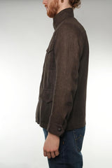 Field jacket con finta zip e automatici, tasche a toppa con pattine NAM19500440 WXGS602 FAY 