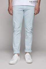 PT05, trousers, light blue, man