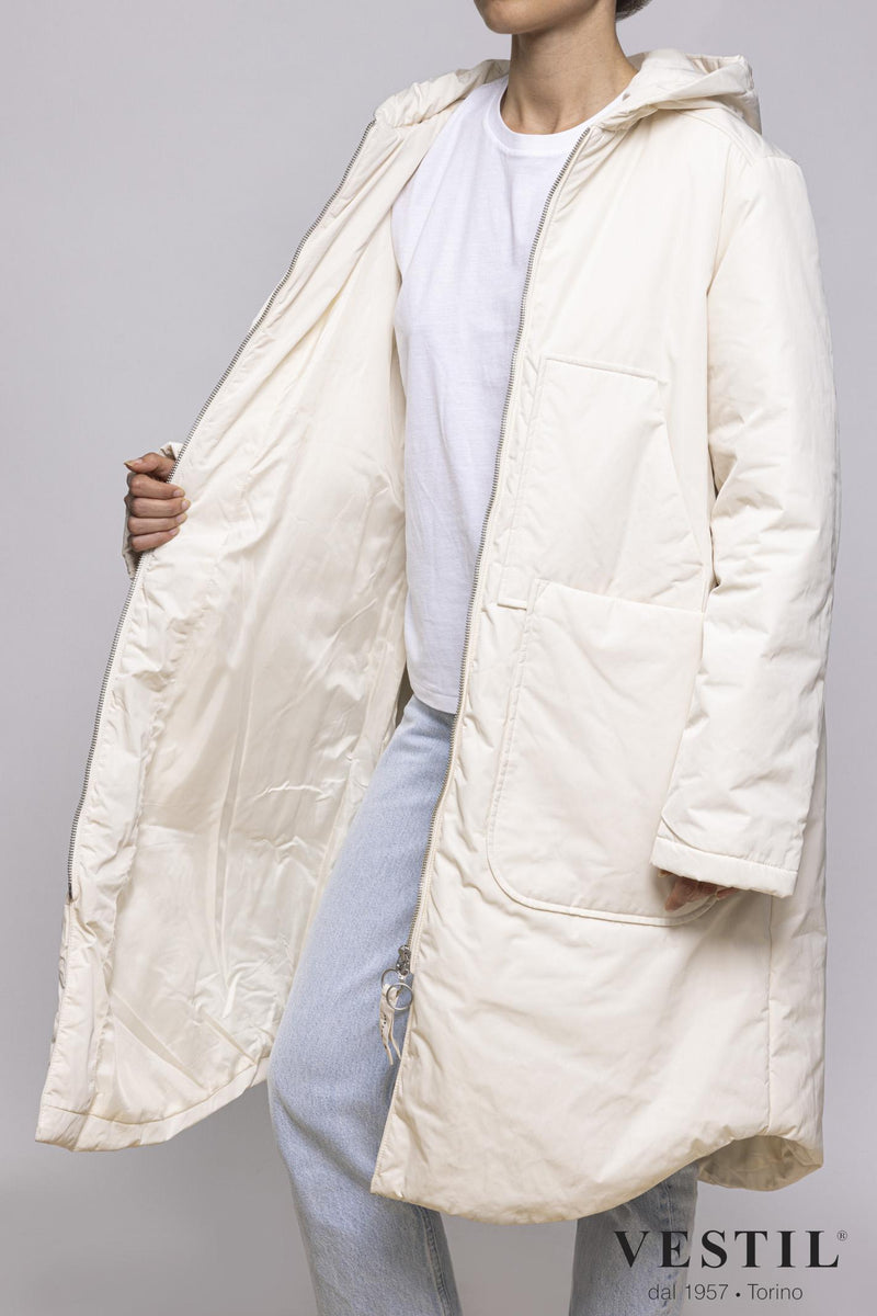 WOMEN'S OOF WEAR JACKET, PARKA, WHITE