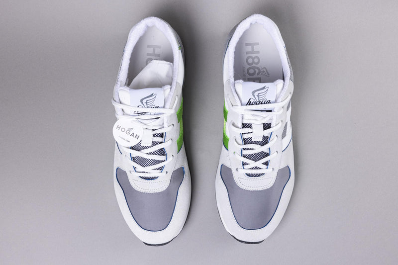 Hogan, sports shoe, gray white, men