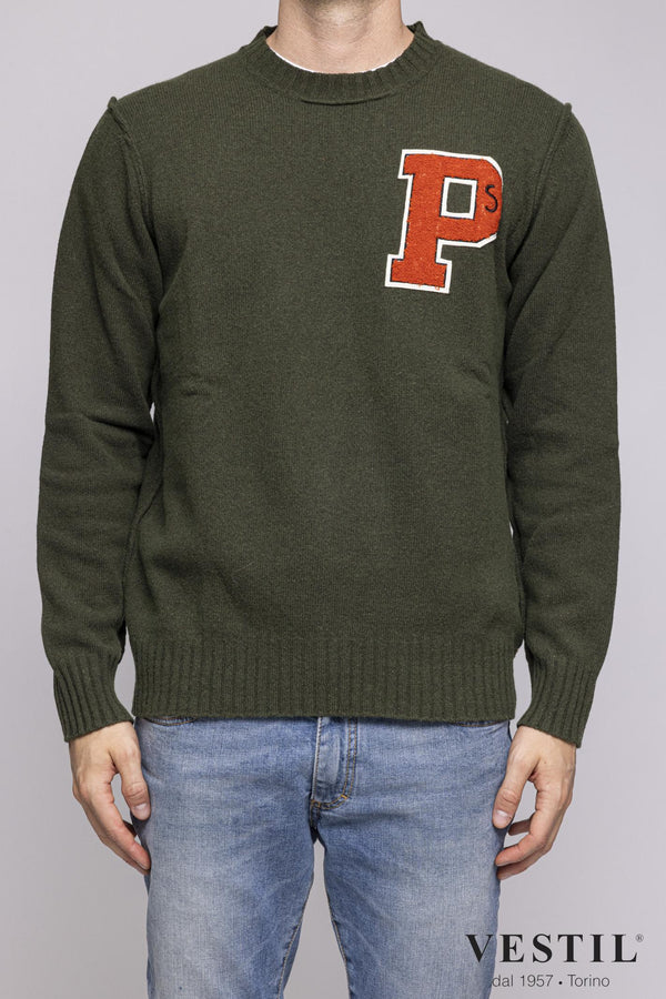 PRESIDENT'S Maglia Uomo 542CB03 WOOLBLENDPATCHLODEN PRESIDENT'S 