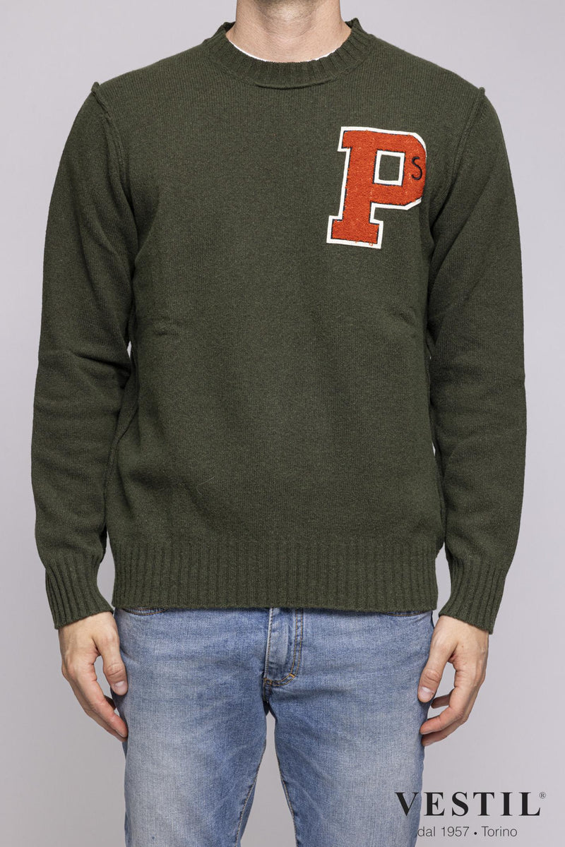 PRESIDENT'S Maglia Uomo 542CB03 WOOLBLENDPATCHLODEN PRESIDENT'S 