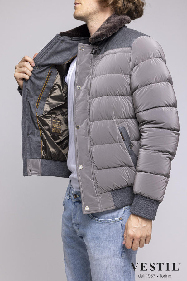 MEN'S MOORER JACKET, GOOSE DOWN, BEIGE 