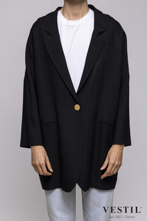 WOMEN'S CUTTER JACKET, BRUNA MODEL, BLACK