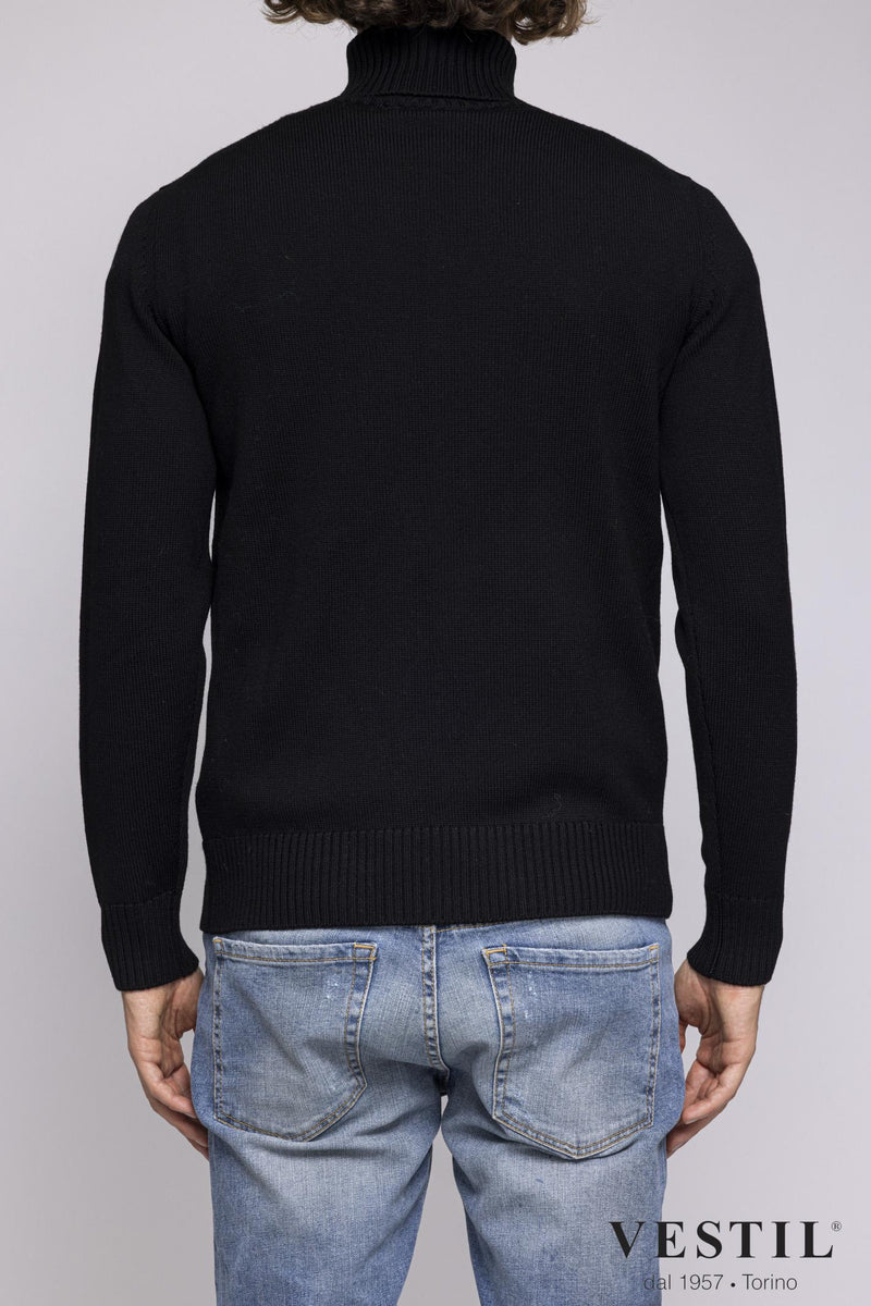 ALTEA, Turtleneck sweater, merino wool, grey, man