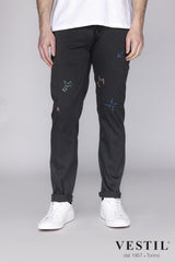 Macchia J black men's trousers