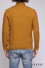 SETTEFILI CASHMERE, Wool blend turtleneck sweater, pumpkin, man