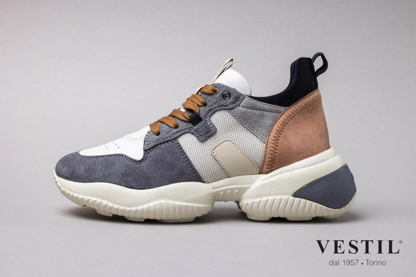 Hogan, sports shoe, gray brown, women