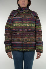 cappuccio  staccabile chiusura a zip e bottoni, stampa all over con disegno maglia trapuntato ed imbottito 211908496 001 Polo Ralph Lauren 