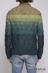 PT01, Wool blend turtleneck sweater, green, man