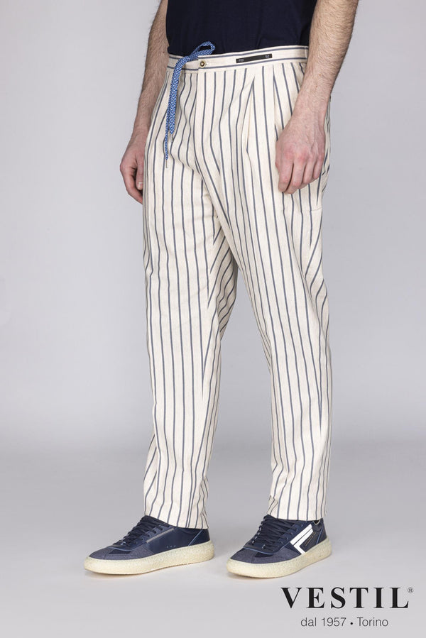 PT01 striped patterned men's trousers 0000082386