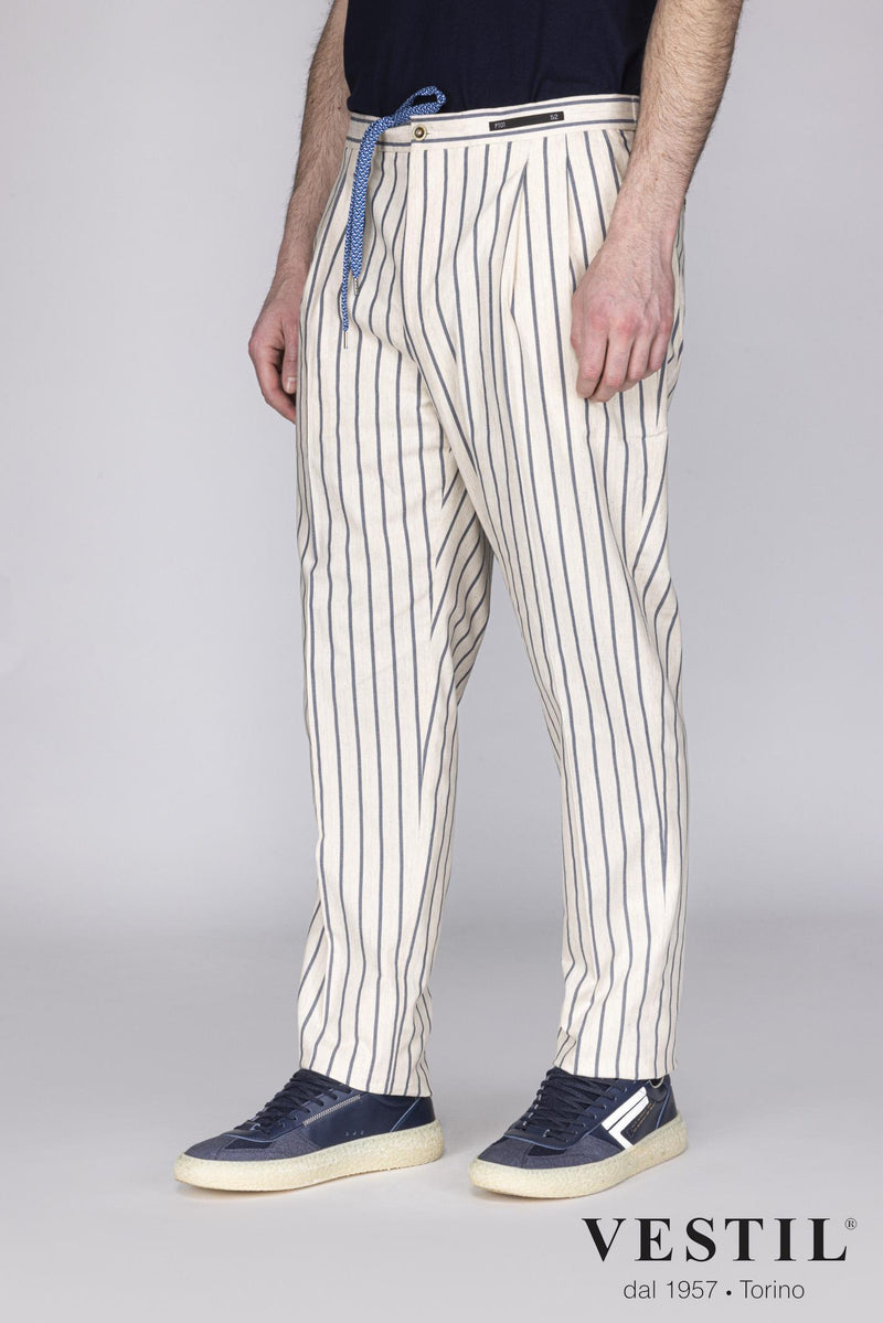 PT01 striped patterned men's trousers 0000082386