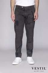 Berwich dark brown men's trousers