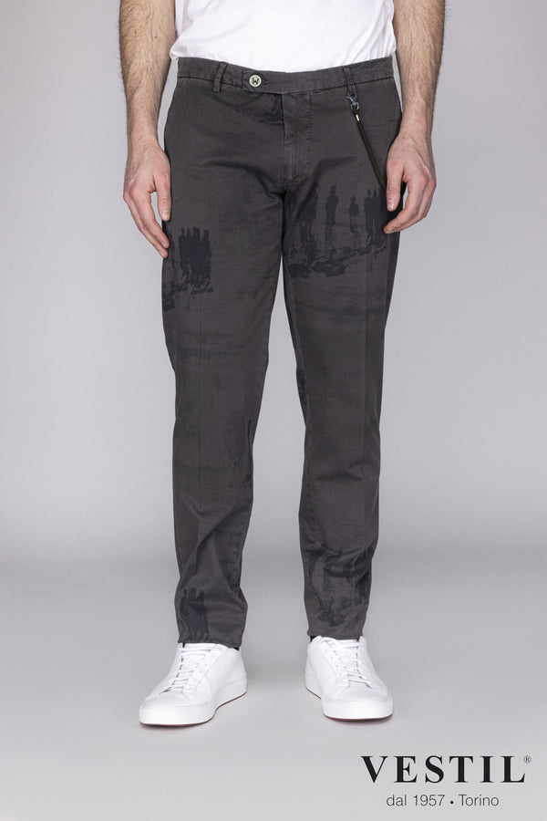 Berwich dark brown men's trousers