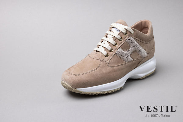 Hogan, sports shoe, beige, women