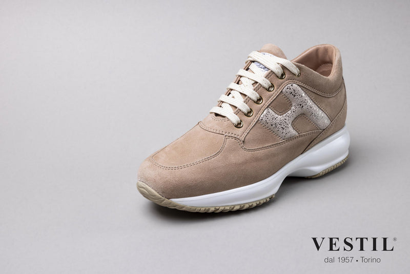Hogan, sports shoe, beige, women