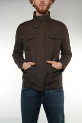 Field jacket con finta zip e automatici, tasche a toppa con pattine NAM19500440 WXGS602 FAY 