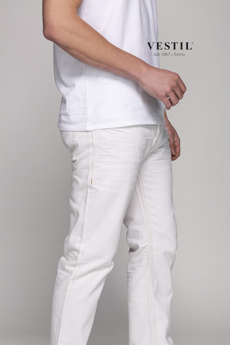 BURBERRY, White men's trousers