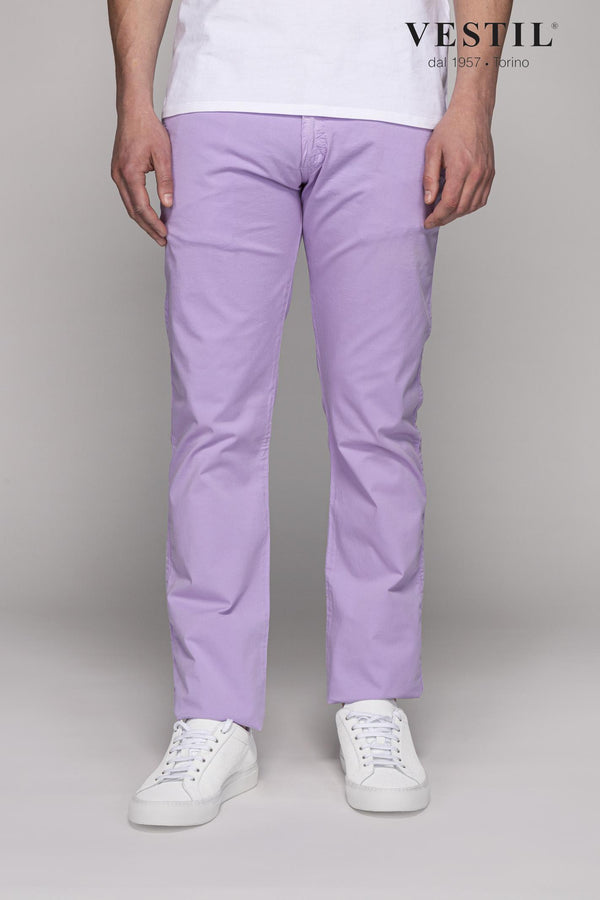 ROGERS, Lilac men's trousers