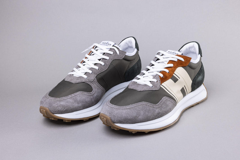 Hogan, sports shoe, gray green, men