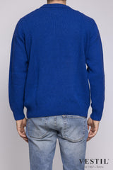 PRESIDENT'S Maglia Uomo 533C9571510 WOOLBLENDNWEBLUE PRESIDENT'S 