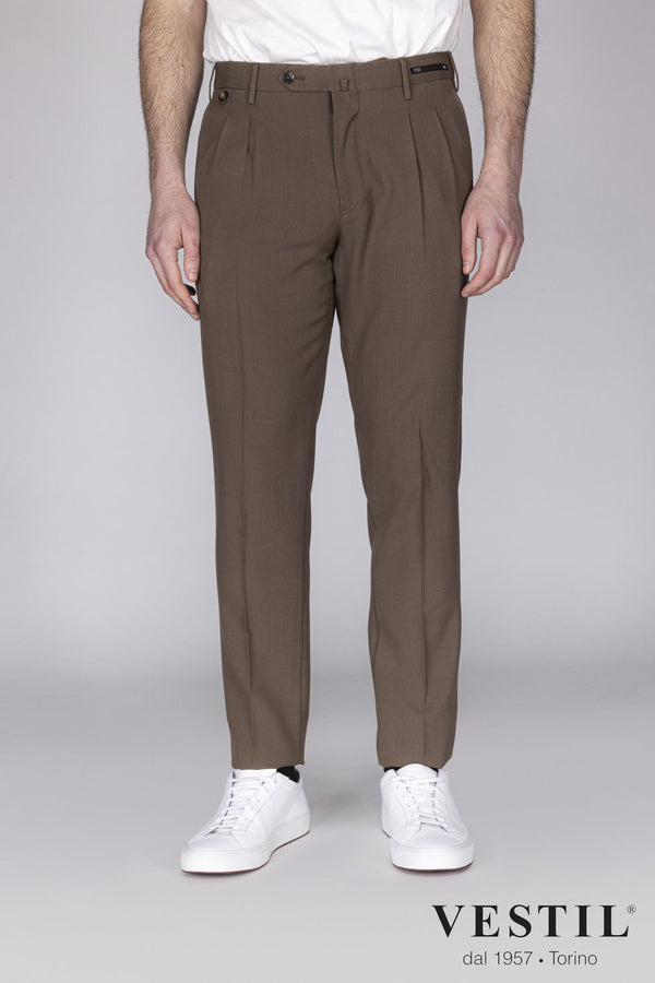 PT01 brown men's trousers