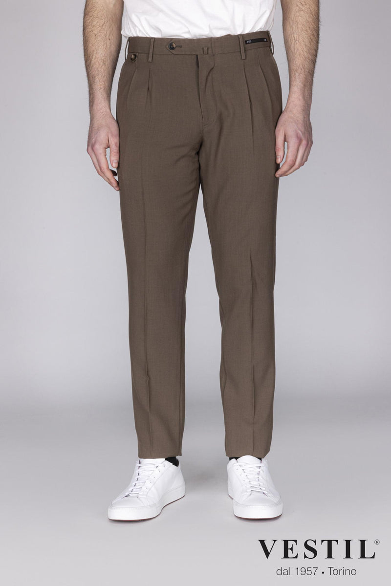 PT01 brown men's trousers