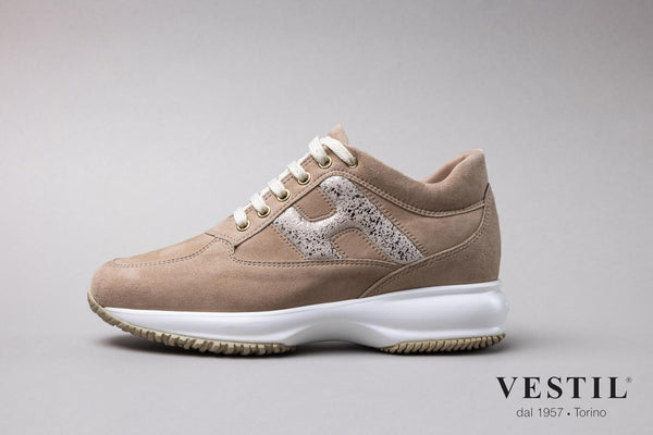 Hogan, sports shoe, beige, women