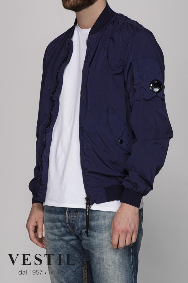 CP COMPANY MEN'S JACKET, BOMBER, BLUE