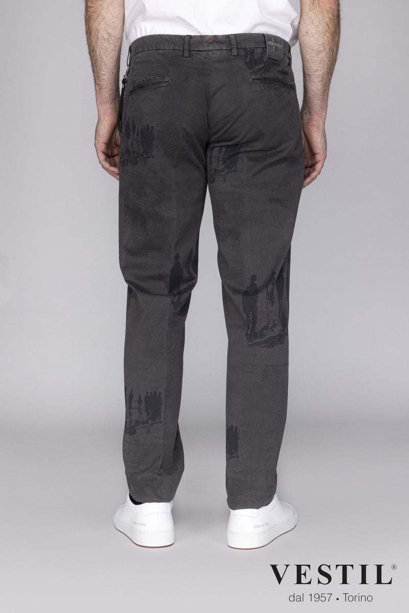 Berwich dark brown men's trousers