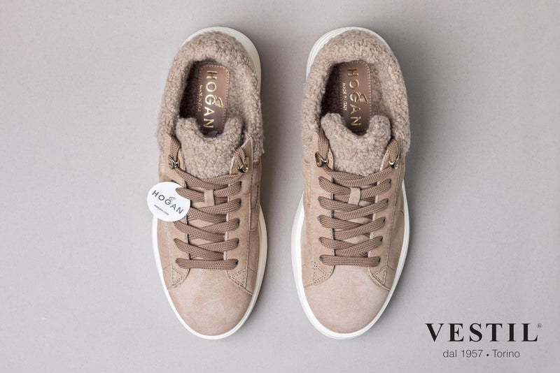 Hogan, sports shoe, beige, women<br>
