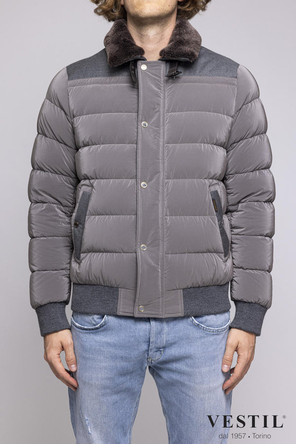 MEN'S MOORER JACKET, GOOSE DOWN, BEIGE 