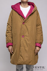 WOMEN'S OOF WEAR JACKET, REVERSIBLE WITH HOOD, COPPER AND SALMON